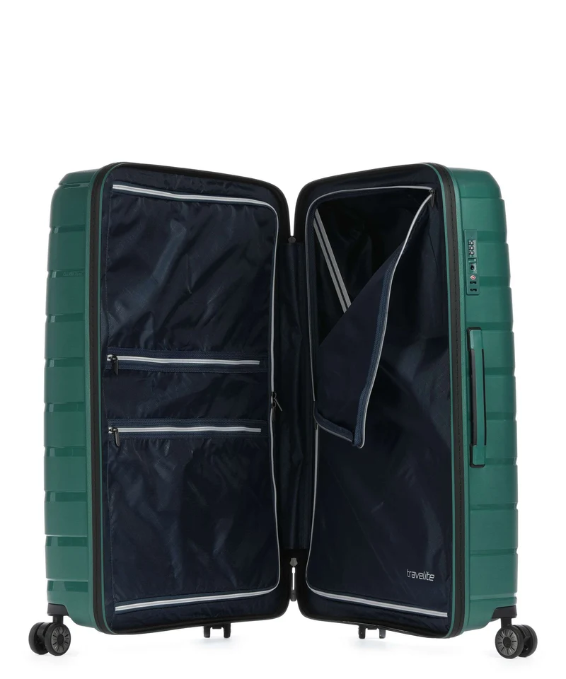 Travelite Air Base 4-Rollen Trolley smaragd