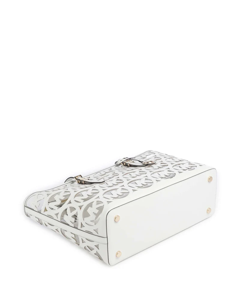 Michael Kors Quinn Large Shopper optic white
