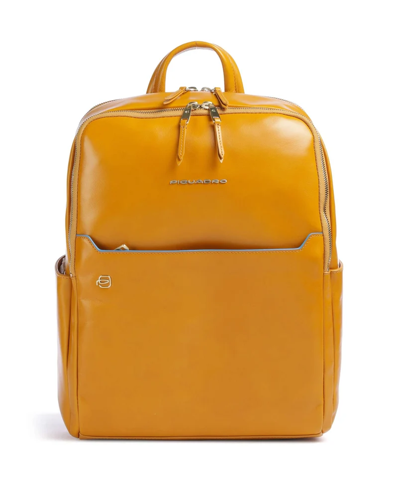 Piquadro Blue Square Rucksack mustard