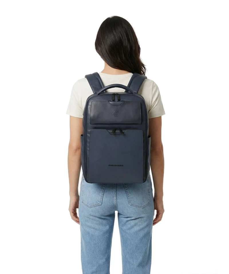 Piquadro Ael Laptop-Rucksack blue