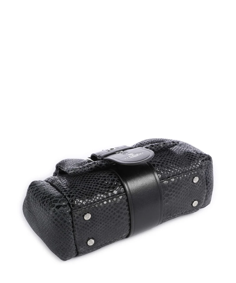 Vivienne Westwood Hazel Snake Effect Schultertasche dark grey