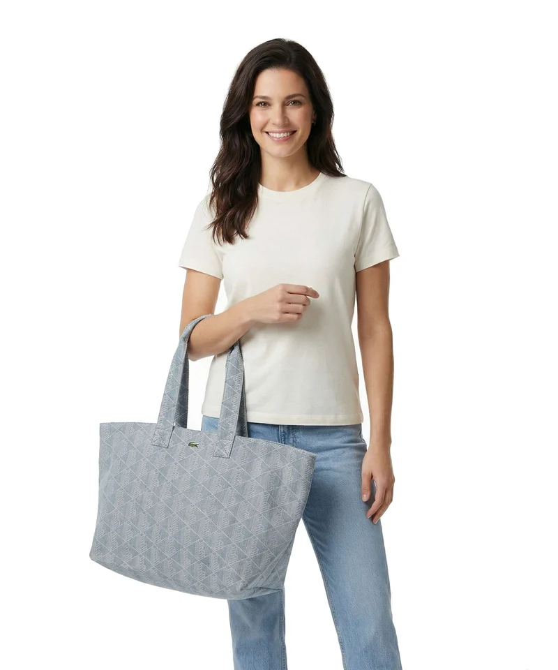 Lacoste Neocroc Jacquard Shopper tradewinds