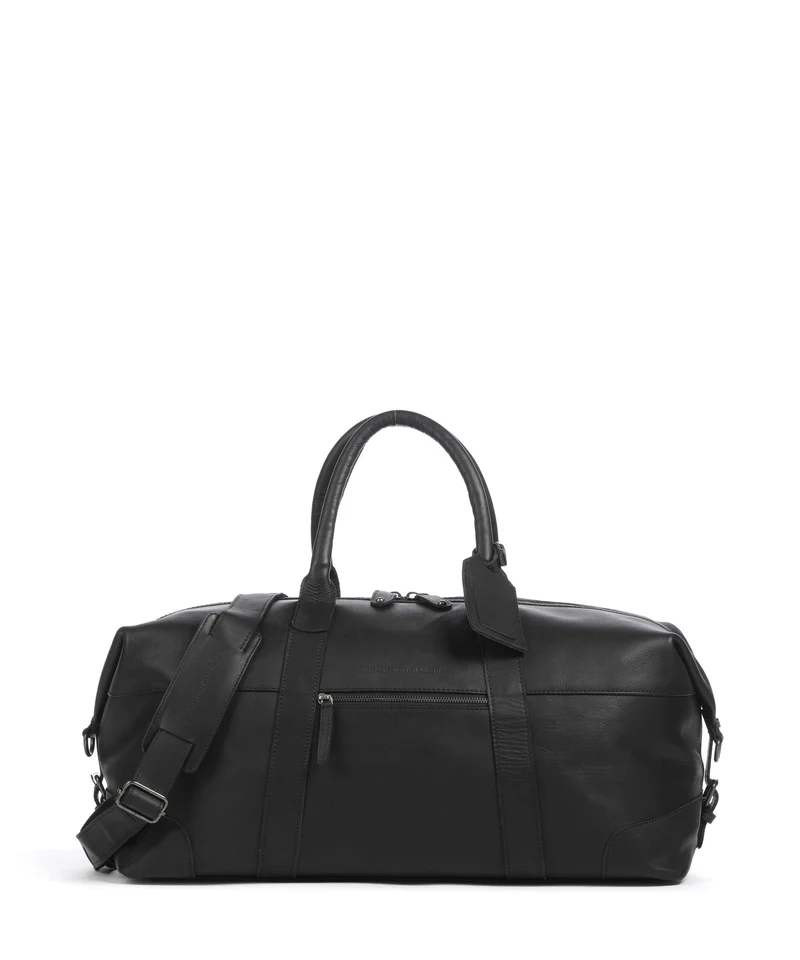 The Chesterfield Brand Wax Pull Up Cow Portsmouth 2 Weekender black