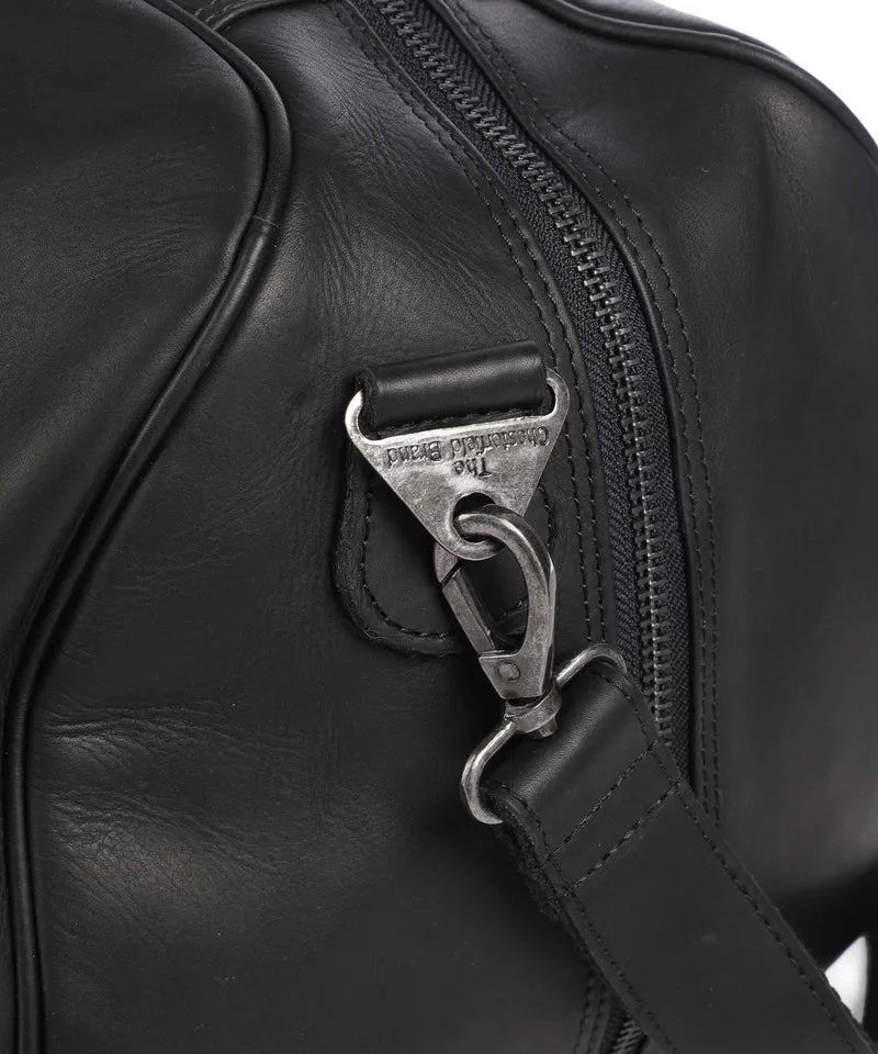 The Chesterfield Brand Wax Pull Up Cow Rivaro Weekender black