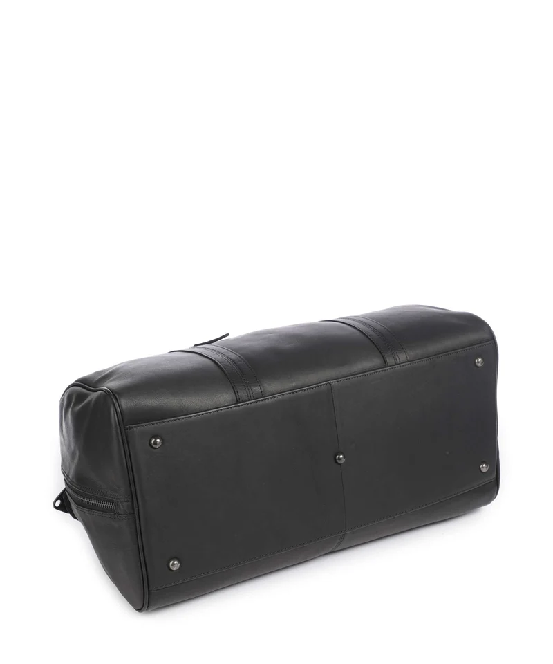 The Chesterfield Brand Wax Pull Up Cow Rivaro Weekender black