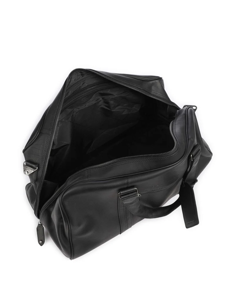 The Chesterfield Brand Wax Pull Up Cow Rivaro Weekender black