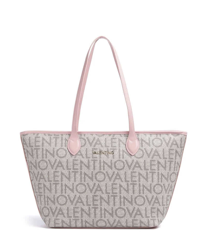 Valentino Bags Logo Shopper beige/rosa