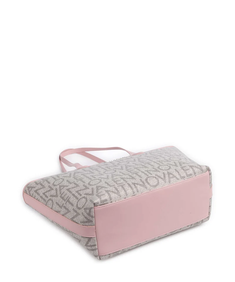 Valentino Bags Logo Shopper beige/rosa