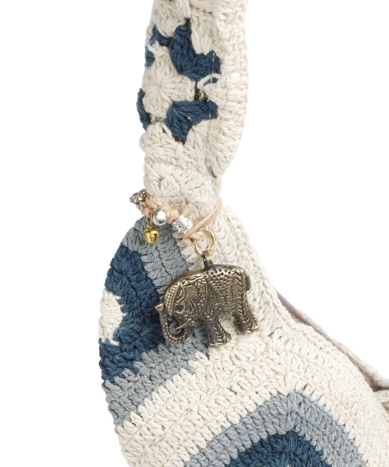 Anokhi Beuteltasche blue