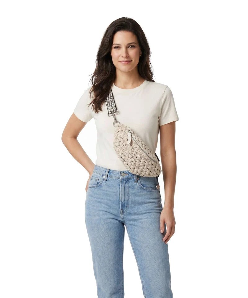 Anokhi Umhängetasche beige