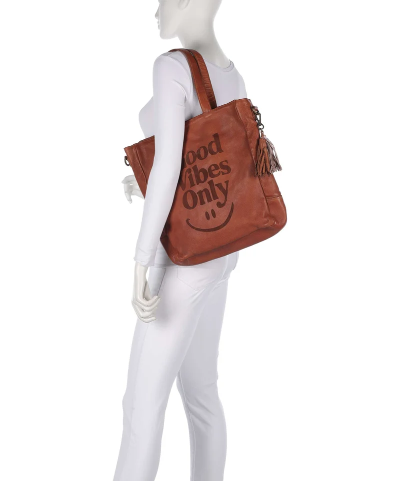 Taschendieb Wien Gutstrasse 1 Shopper cognac