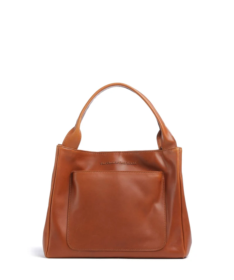 The Chesterfield Brand Wax Pull Up Cow Tenara Schultertasche cognac