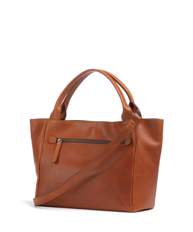 The Chesterfield Brand Wax Pull Up Cow Tenara Schultertasche cognac
