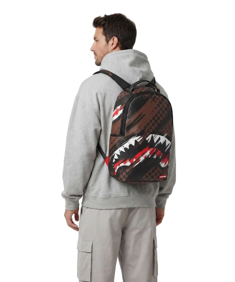 Sprayground Smeared Grunge Rucksack brown