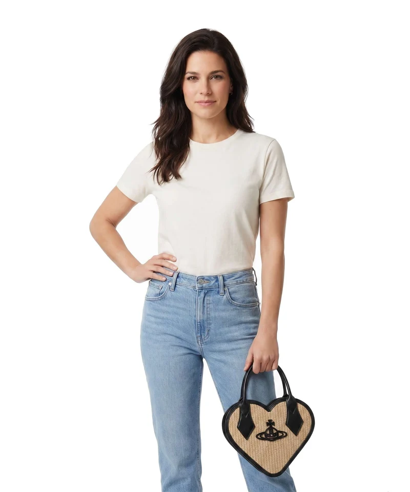 Vivienne Westwood Josephine Heart Handtasche natural