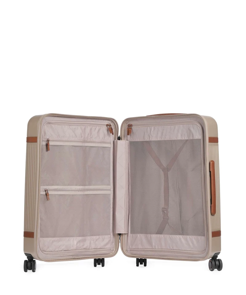 The Chesterfield Brand Zuna 4-Rollen Trolley Set champagne