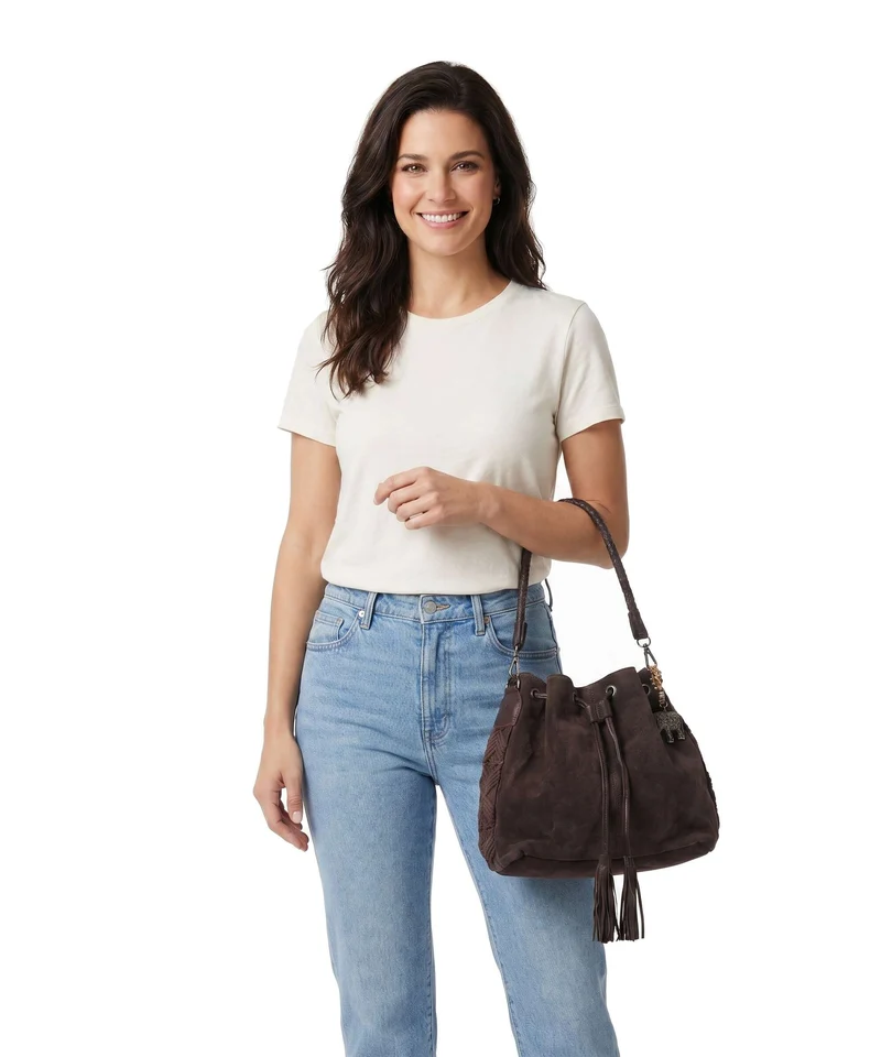Anokhi Bucket Handtasche chocolate