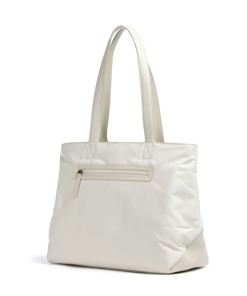 The Chesterfield Brand Nylon Wax Pull Up Otta Shopper off white