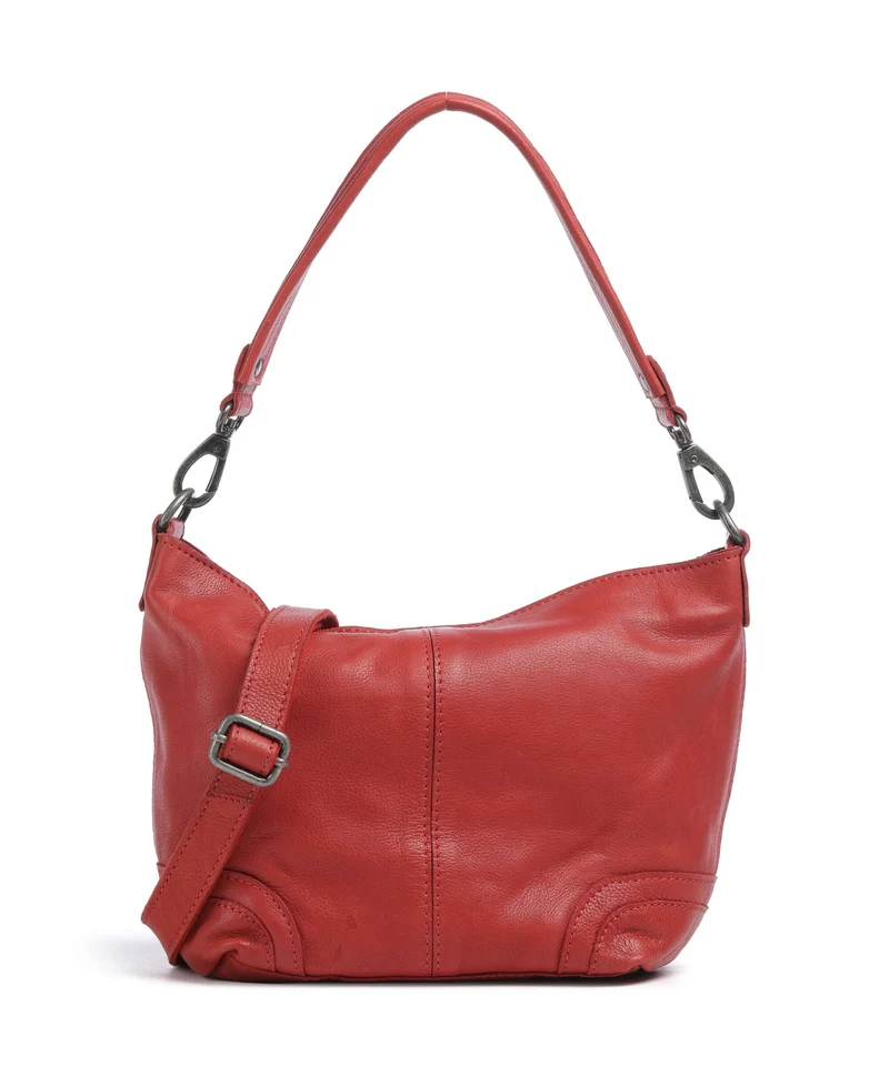 The Chesterfield Brand Washed Waxed Cow Lucy Schultertasche red