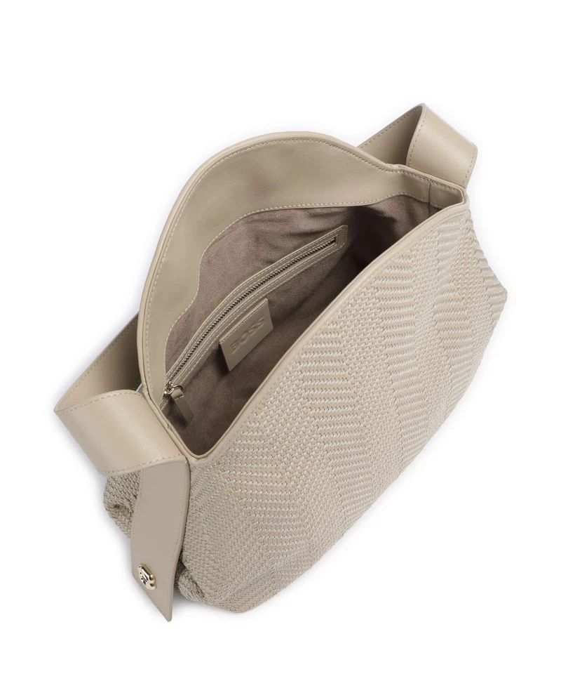BOSS Caylie Schultertasche light beige