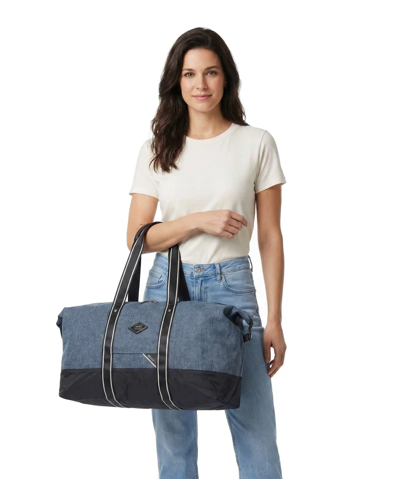 Brics Replay Large Reisetasche light denim