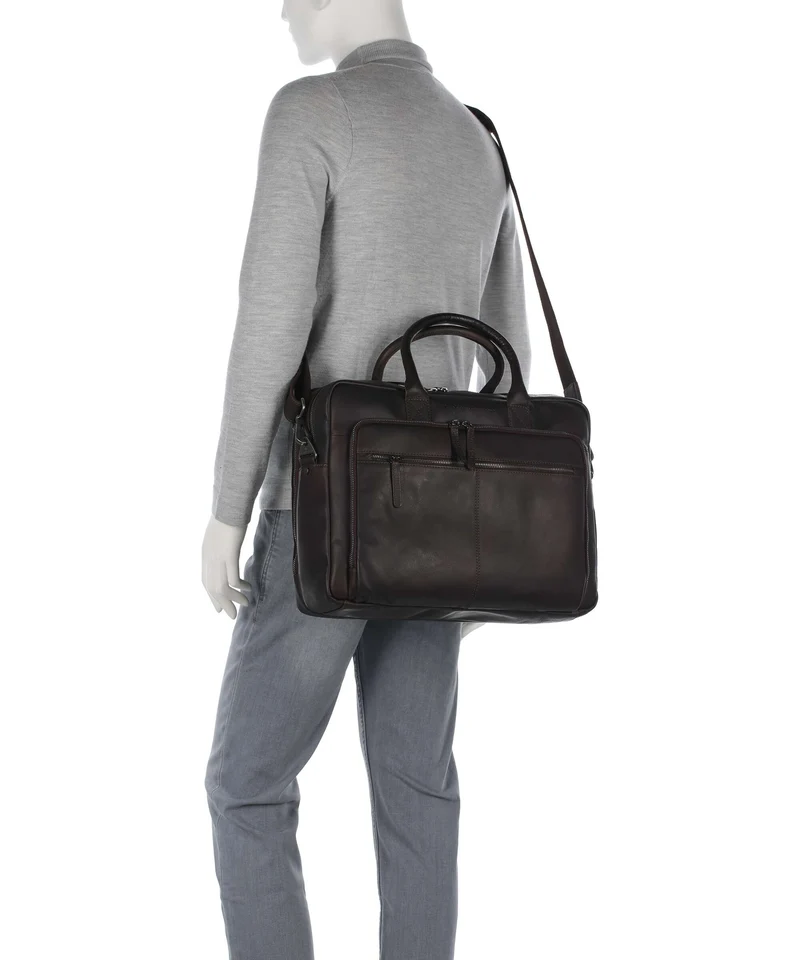 The Chesterfield Brand Wax Pull Up Cow Tacama Laptoptasche brown