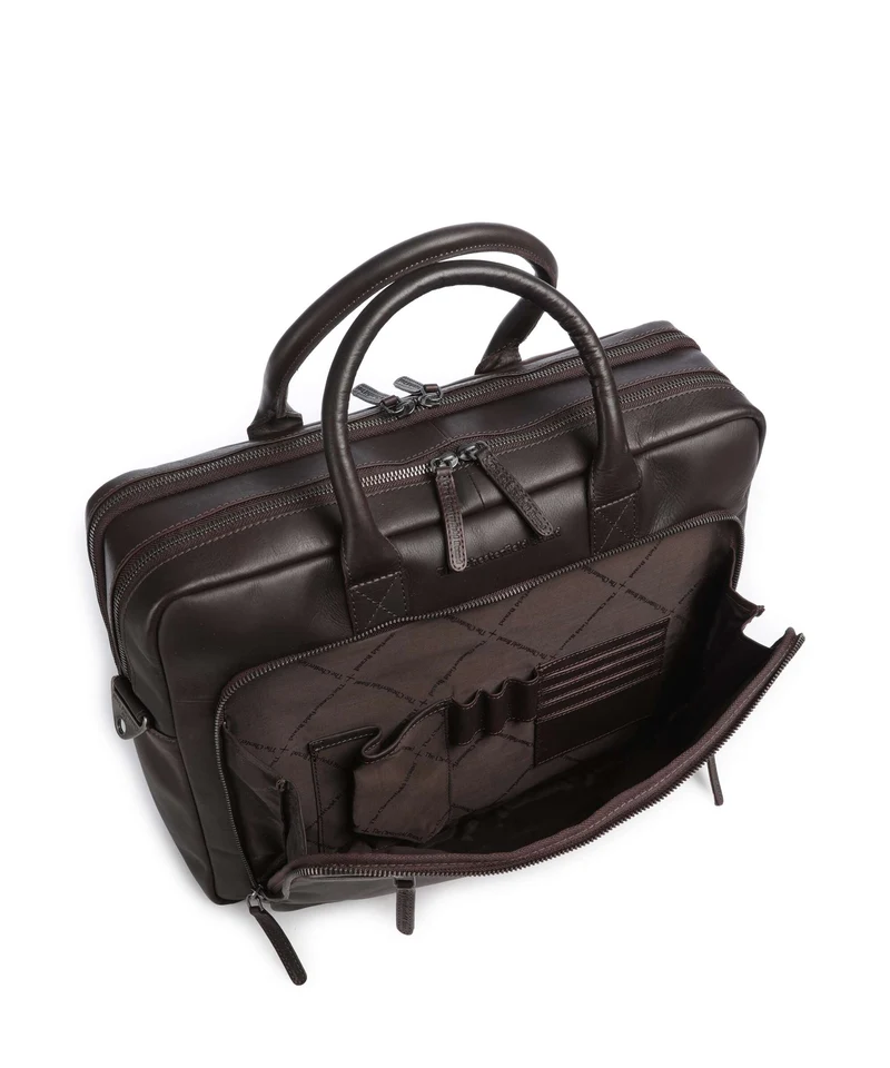 The Chesterfield Brand Wax Pull Up Cow Tacama Laptoptasche brown