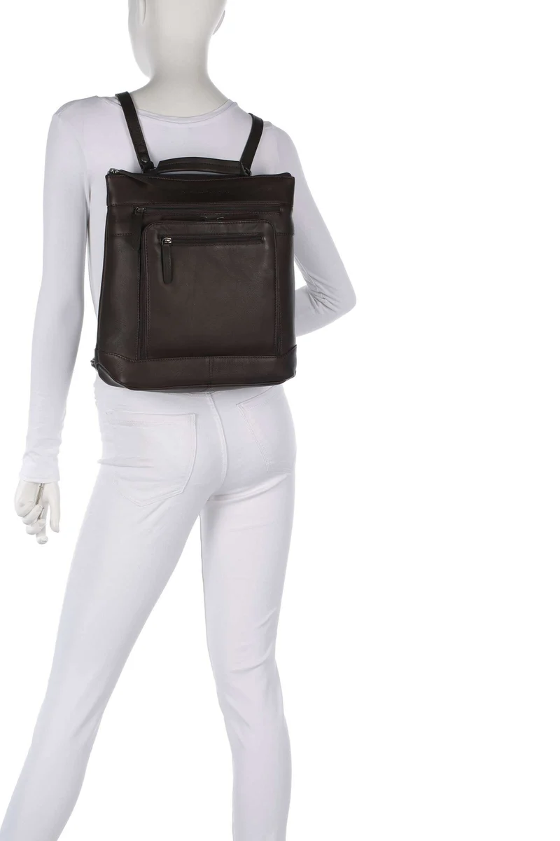 The Chesterfield Brand Wax Pull Up Cow Caldero Rucksack brown