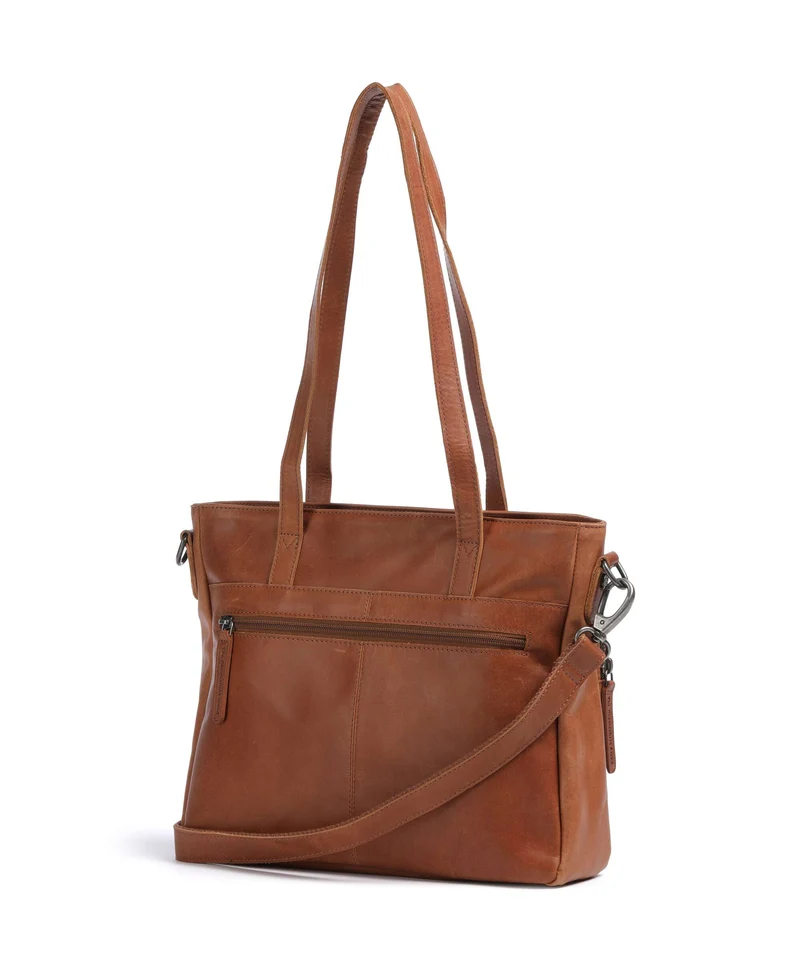 The Chesterfield Brand Wax Pull Up Cow Alicante Shopper cognac