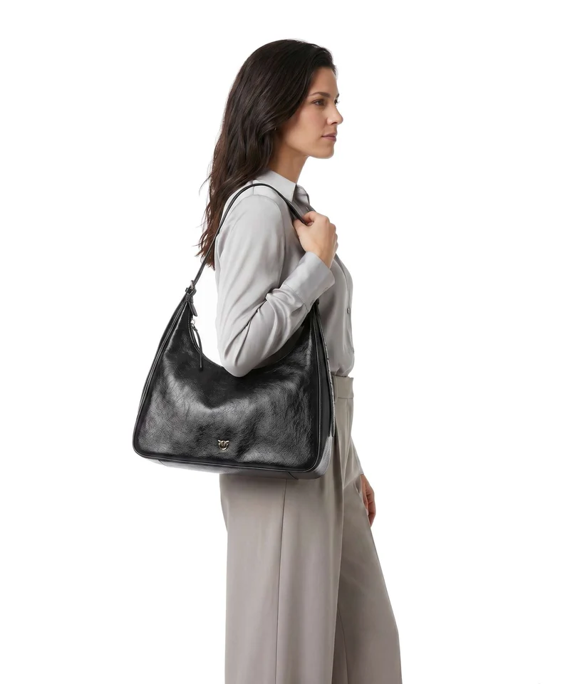 Pinko Miss Pinko Classic Beuteltasche nero limousine/oro