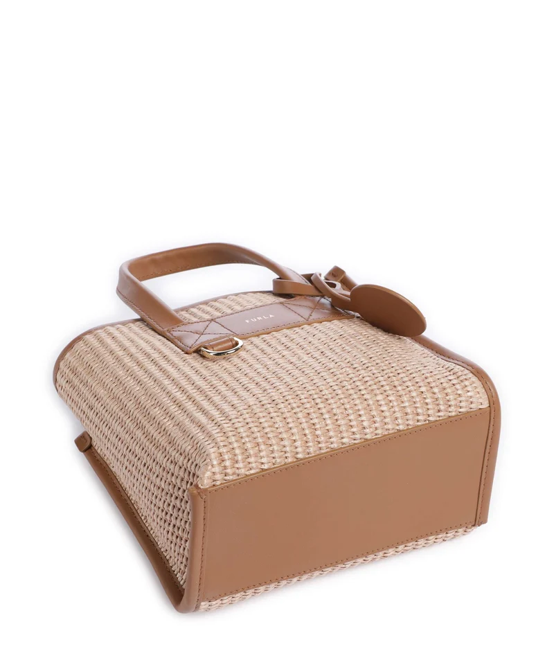 Furla Divide It Mini Handtasche toni naturale/tabacco