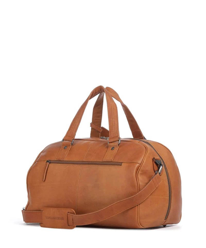 The Chesterfield Brand Wax Pull Up Cow Volenza Weekender cognac