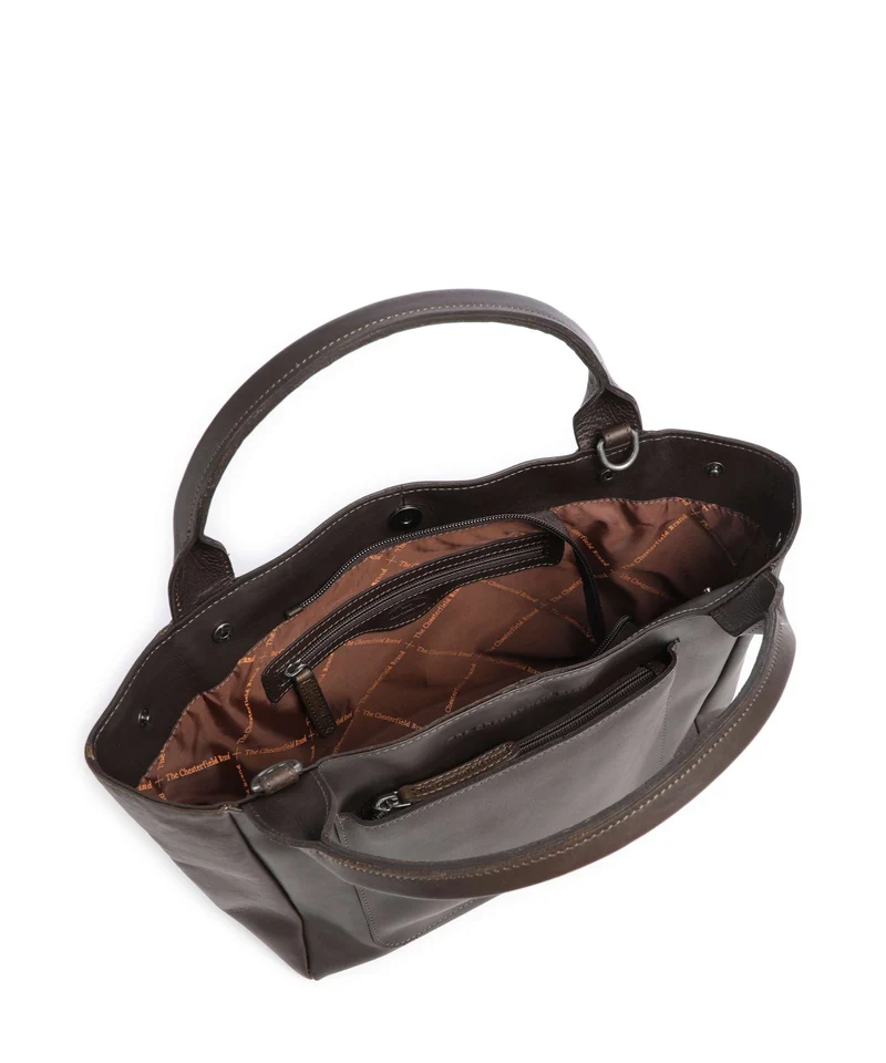 The Chesterfield Brand Wax Pull Up Cow Tenara Schultertasche brown