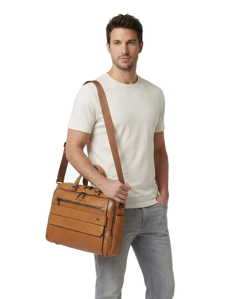 Piquadro Solm Aktentasche beige