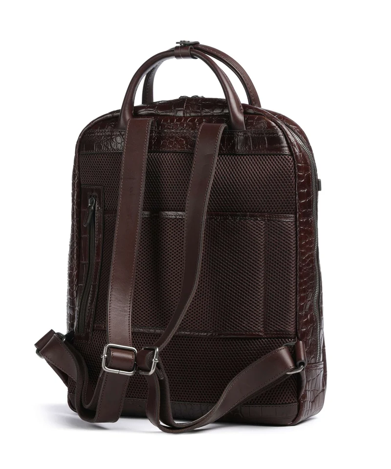 Castelijn & Beerens Croco Emma Rucksack mocca