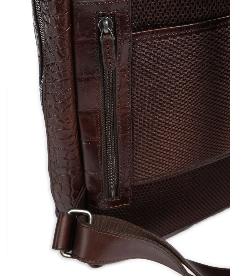 Castelijn & Beerens Croco Emma Rucksack mocca