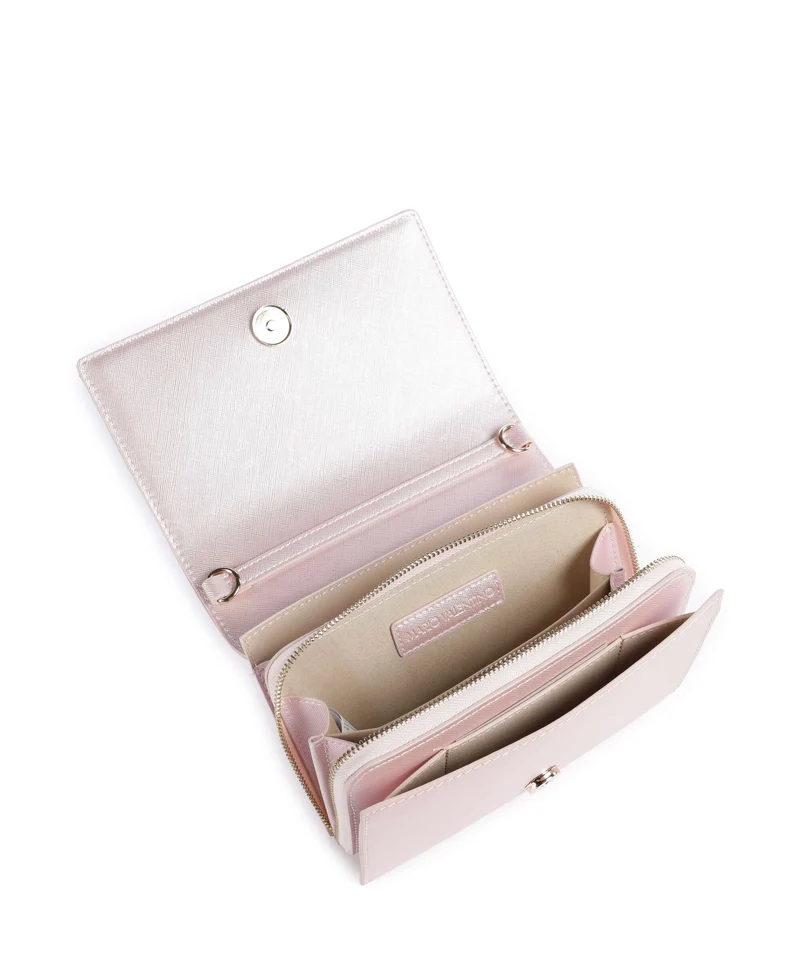 Valentino Bags Geldbörse rosa metallizzato
