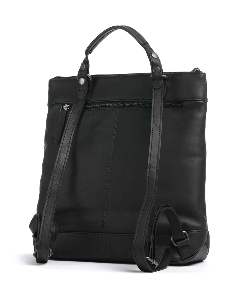 The Chesterfield Brand Wax Pull Up Cow Caldero Rucksack black