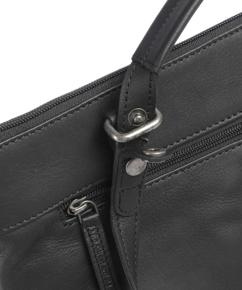 The Chesterfield Brand Wax Pull Up Cow Caldero Rucksack black