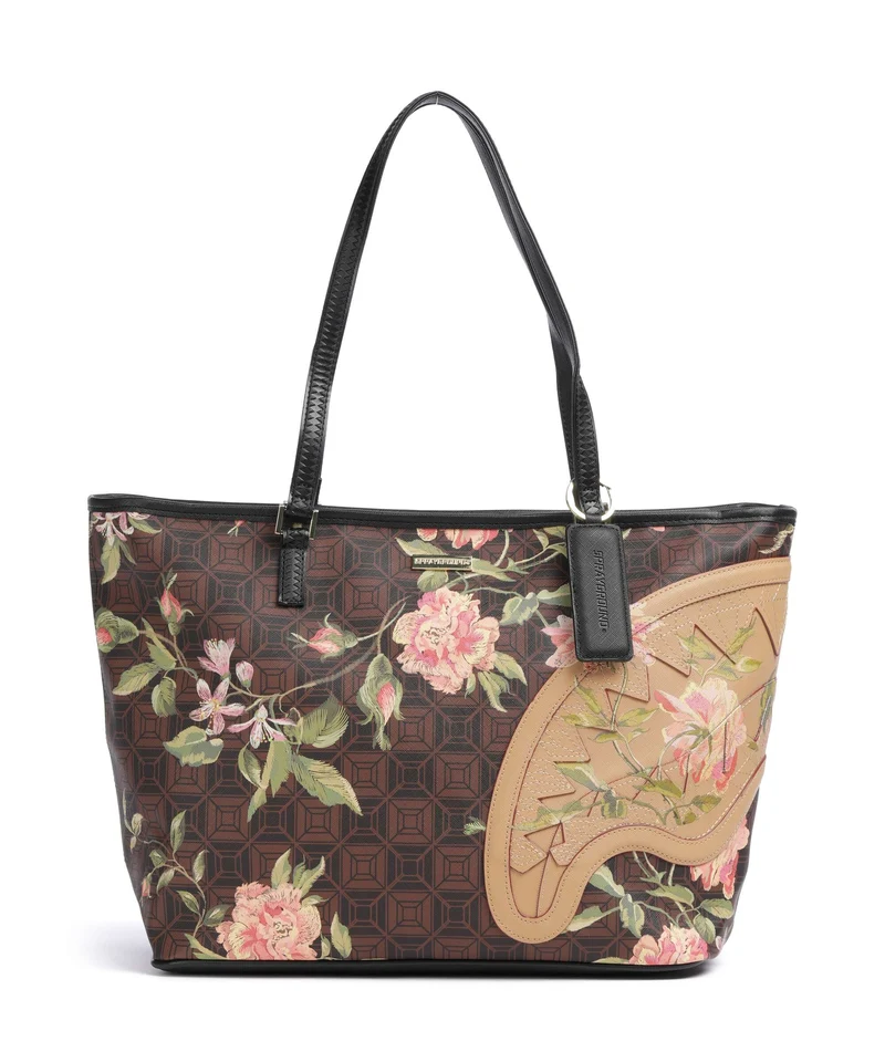 Sprayground AI Henny Floral Shopper brown