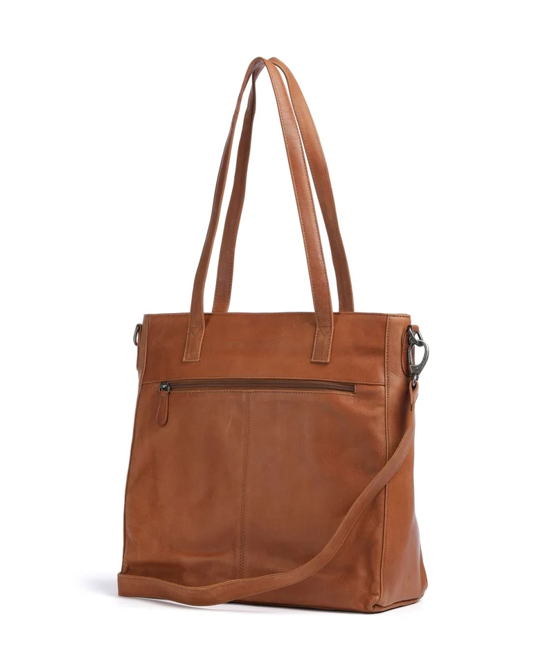 The Chesterfield Brand Wax Pull Up Cow Mosel Shopper cognac