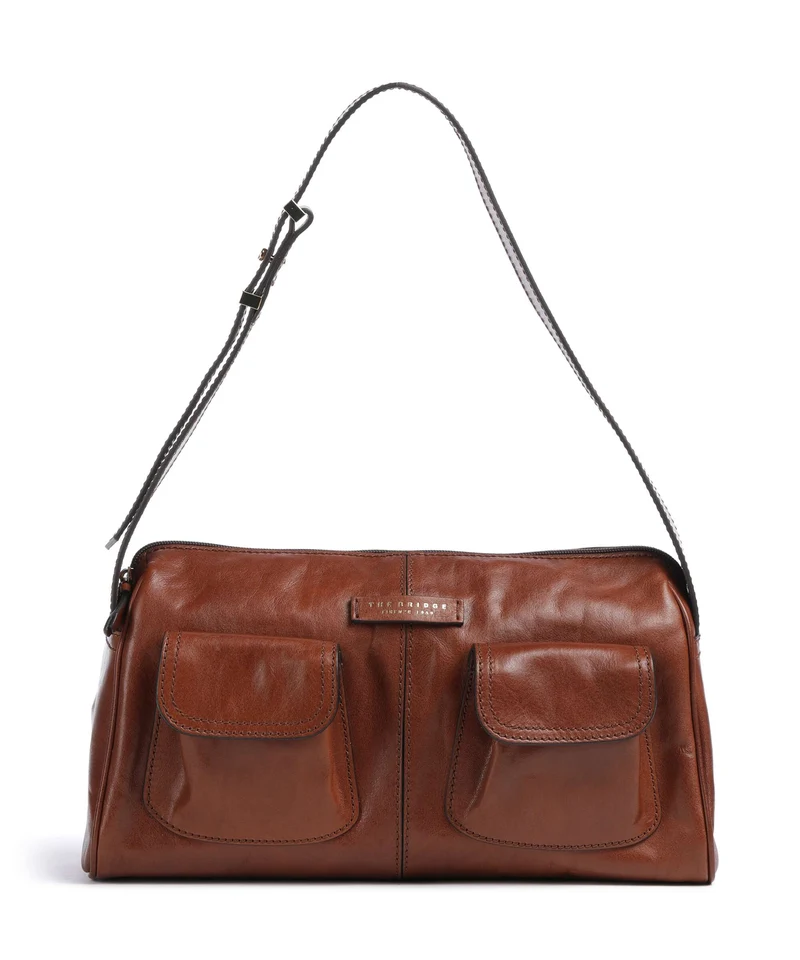 The Bridge Flora Schultertasche marrone