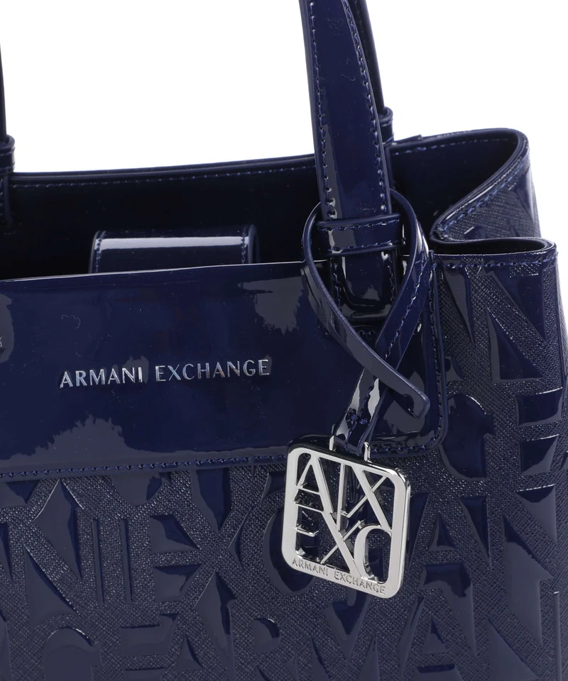 Armani Exchange Liz Patent S Handtasche abyss