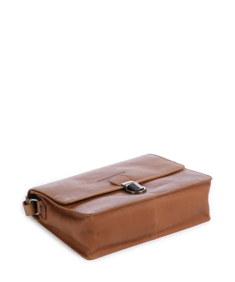 The Chesterfield Brand Wax Pull Up Cow Lunor Schultertasche cognac