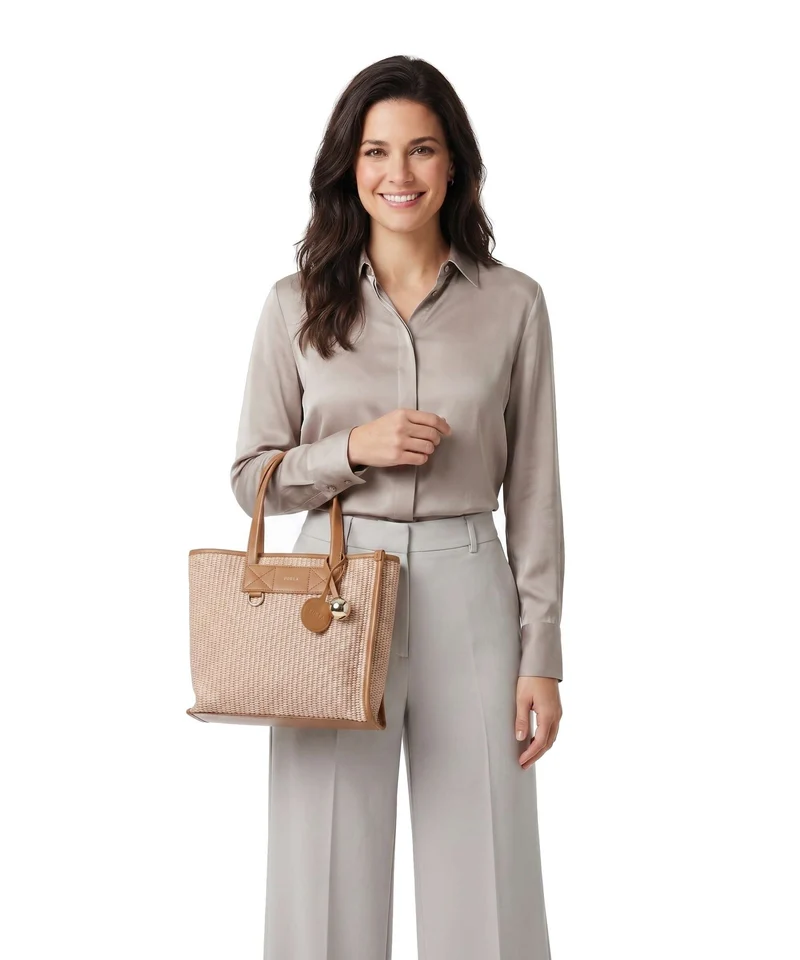Furla Divide It S Handtasche toni naturale/tabacco
