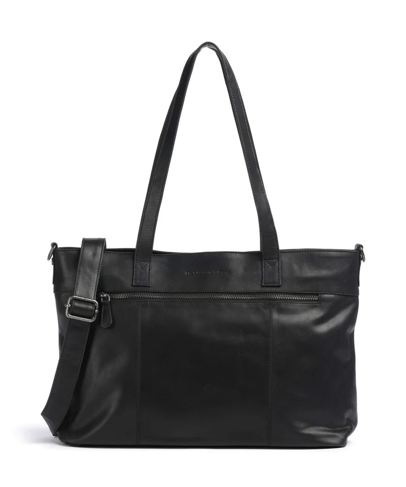 The Chesterfield Brand Wax Pull Up Cow Osira Shopper black