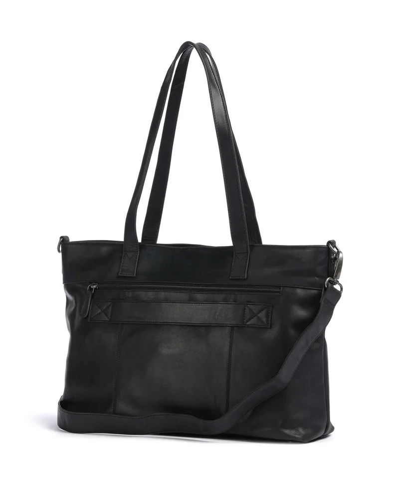 The Chesterfield Brand Wax Pull Up Cow Osira Shopper black