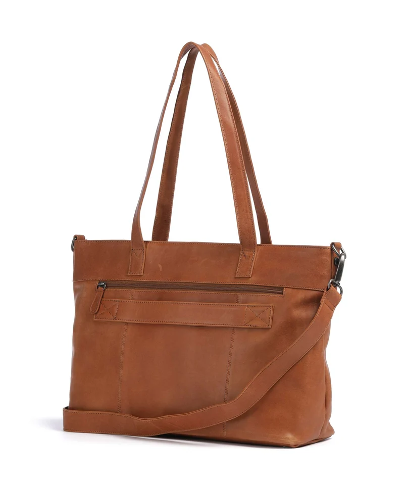 The Chesterfield Brand Wax Pull Up Cow Osira Shopper cognac
