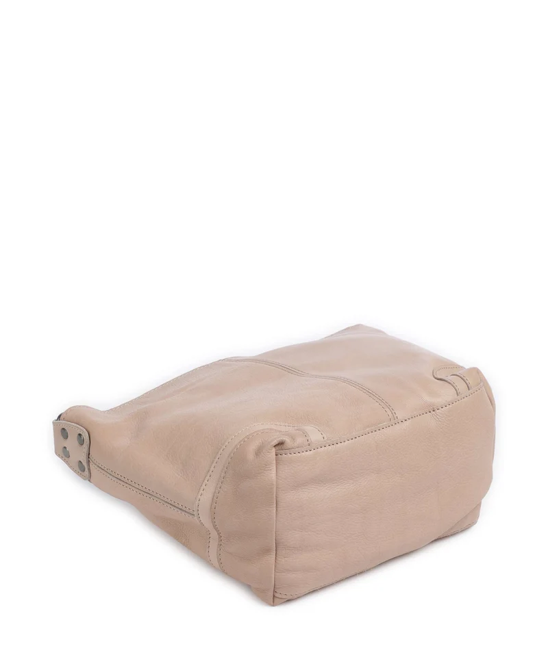 The Chesterfield Brand Washed Waxed Cow Lucy Schultertasche beige