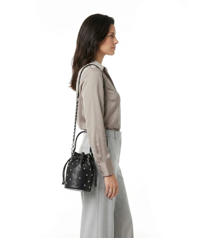 Steve Madden BSUNRAY Bucket Handtasche black/silver